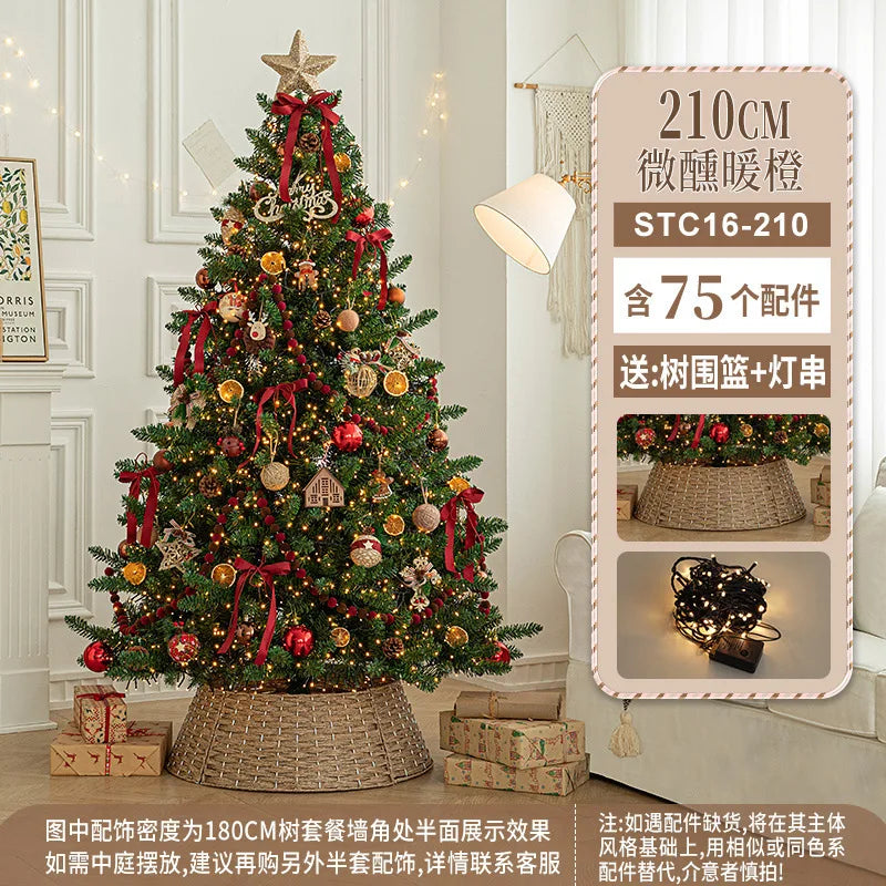 Luxury Large Christmas Tree Package Tree Glowing Floor Decoration Shopping Mall Home Christmas Decorations Christmas Ornaments