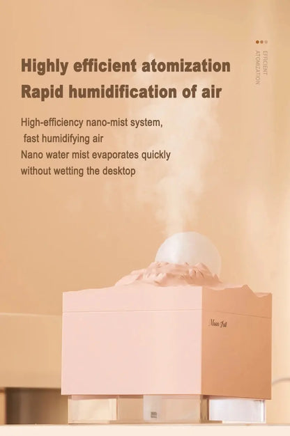 Scent Diffuser Cool Mist Humidifiers LED Essential Oil Moon Lamp Air Humidifier Aroma Diffuser Night Light for Home Office