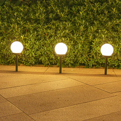 Solar Round Ball Light LED Solar Power Light Outdoor Waterproof Garden Decoration Yard Lawn Street Ball Ground Lamp