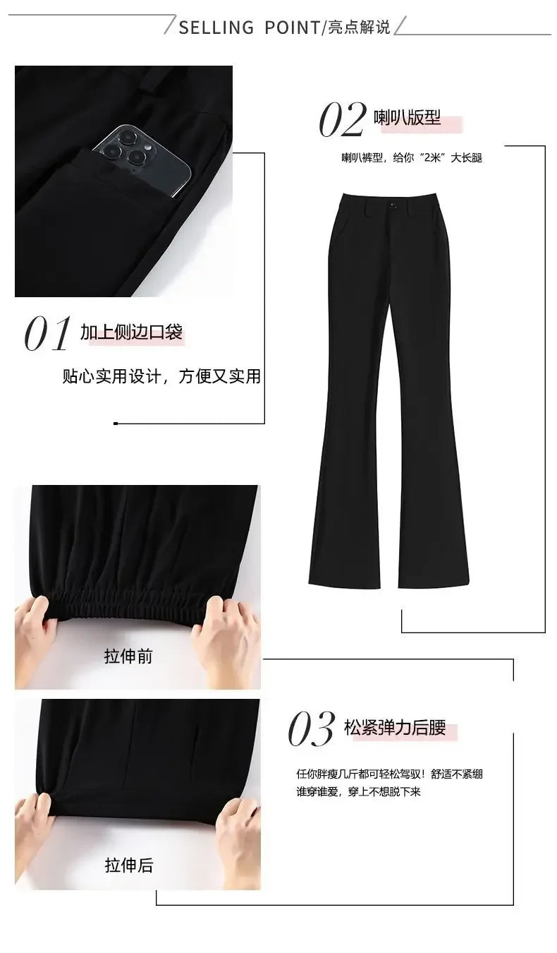 Small Flare-bottom Pants for Women&