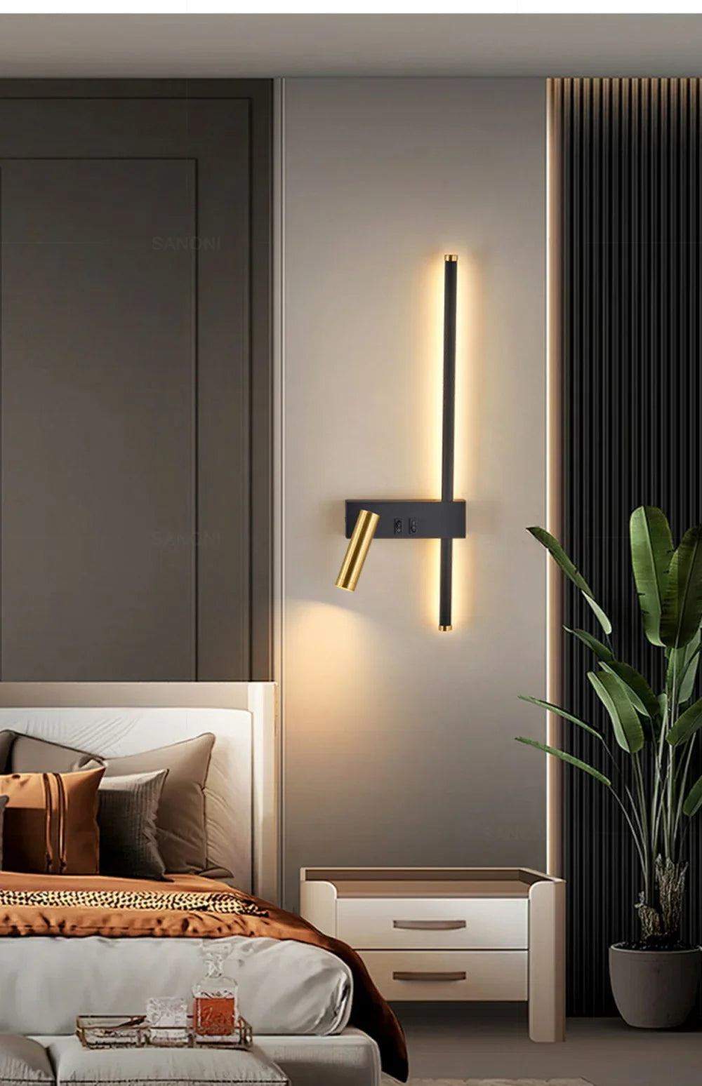 Modern Adjustable LED Wall Sconce For Bedroom Bedside Living Sofa Background Wall Lamp Luster  Lighting Fixture Home Decoratioan