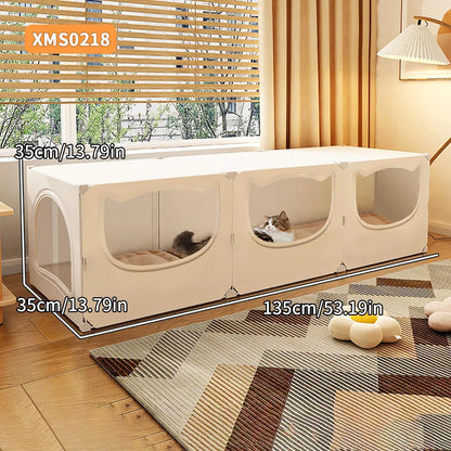 Cat Nest for All Seasons, Semi-Enclosed, Safe, Large Cat Nest Room, Cool and Cool in Summer