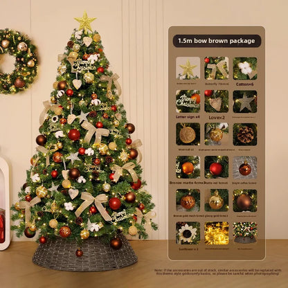 Christmas tree household large high-end Christmas decoration 2026 new living room DIY ornament scene layout