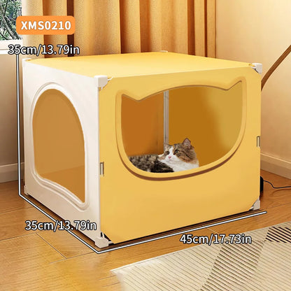 Cat Nest for All Seasons, Semi-Enclosed, Safe, Large Cat Nest Room, Cool and Cool in Summer
