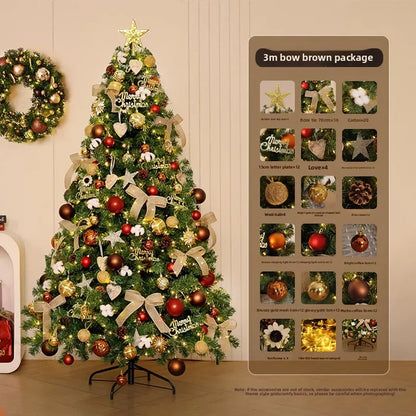 Christmas tree household large high-end Christmas decoration 2026 new living room DIY ornament scene layout
