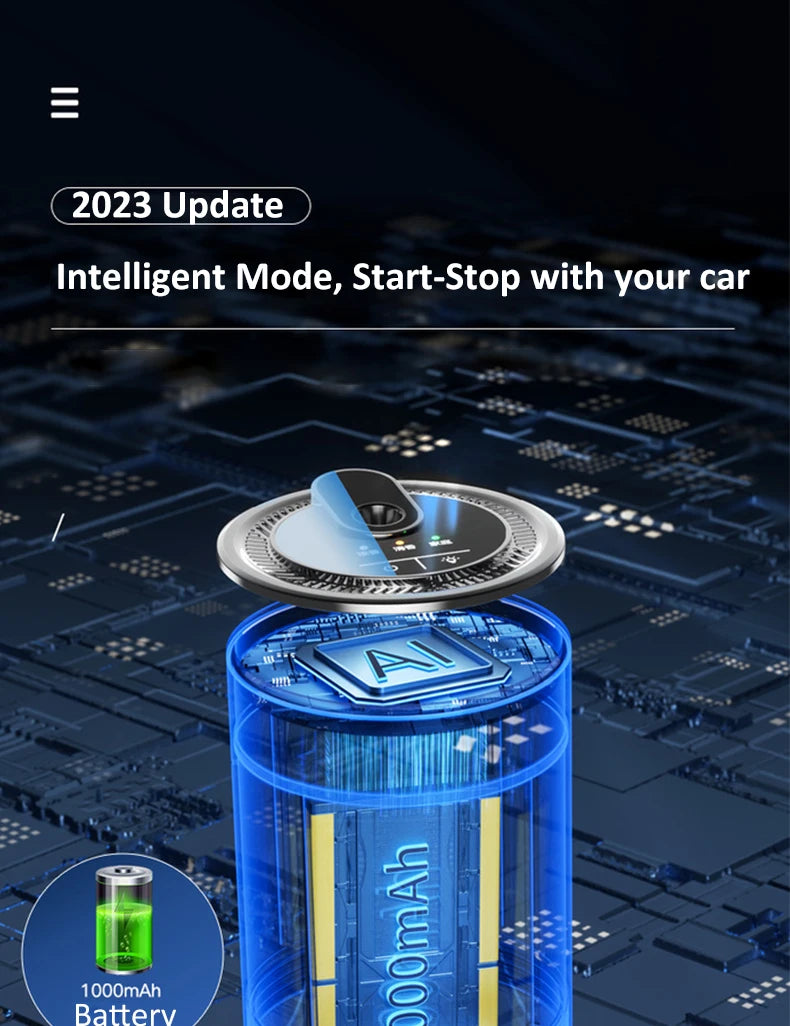 Car Aroma Diffuser with LED Starry Ambient Light 50ml Cologne Perfume Car Air Freshener Flavoring for Cars Fragrance Diffusers