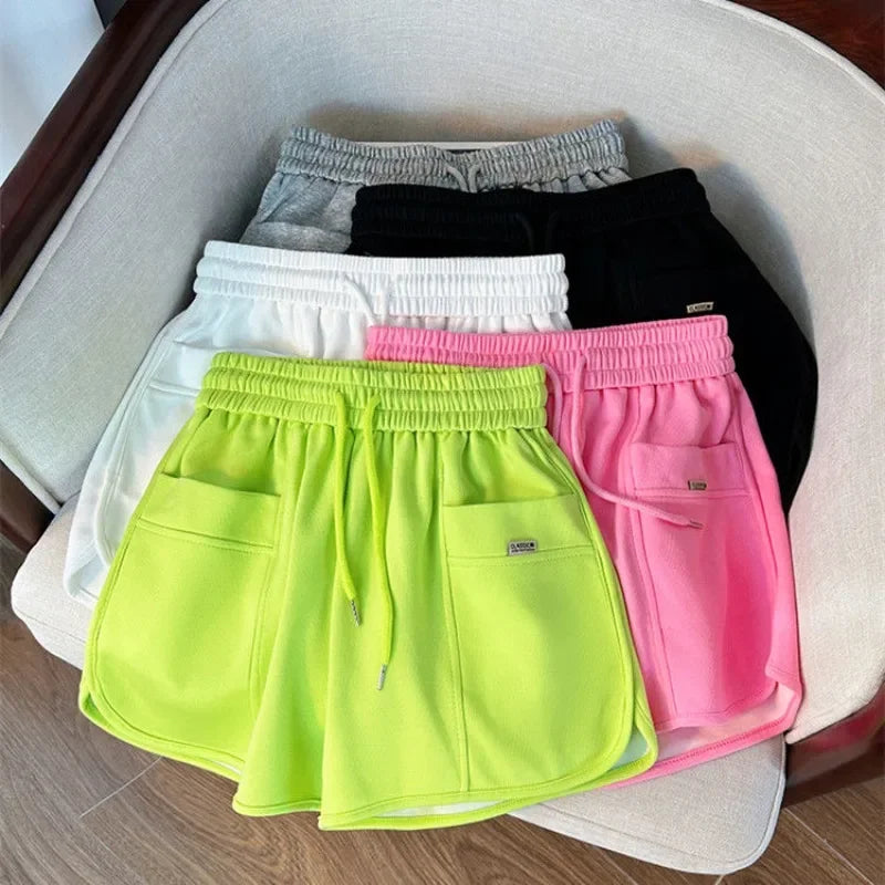 Short Pants Woman Casual Jorts Shorts for Women Elastic Waist Youthful Y2k Harajuku Hot Classic XXL Korean Style Aesthetic XL