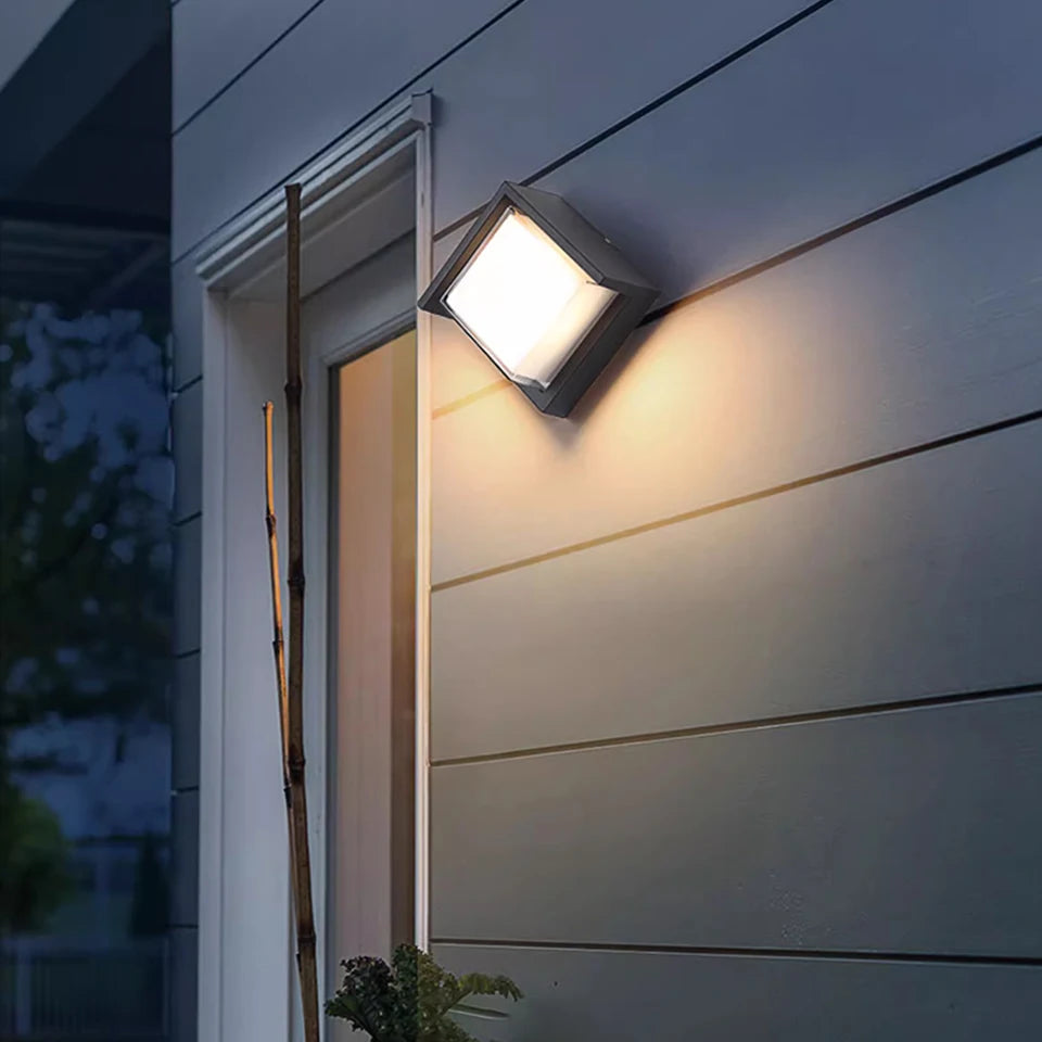 LED Wall Light Motion Sensor light AC85-265V 30W 16W 12W Waterproof Surface Mounted Indoor Wall Lamps Living Room Porch Outdoor