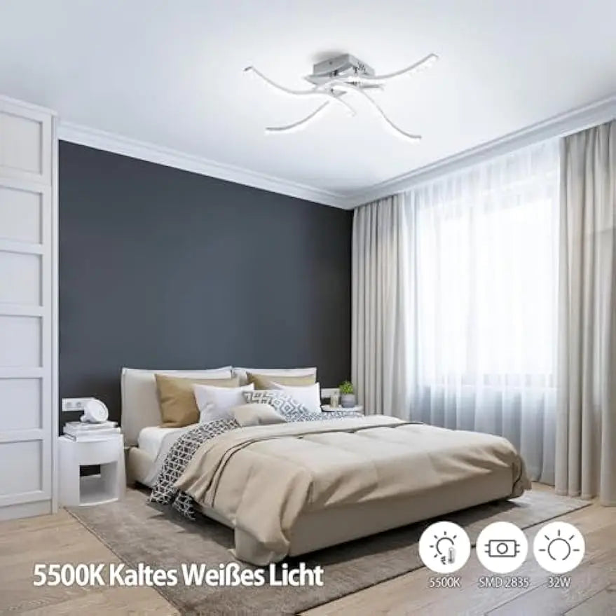 Modern Led Ceiling Lights 32W Dimmable Ceiling Lamp AC 85-265V Nordic Creative Ceiling Chandelier Indoor Lighting