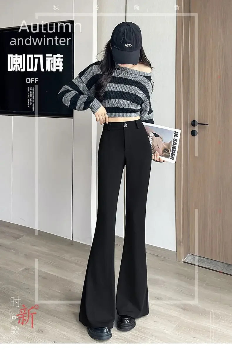 Small Flare-bottom Pants for Women&