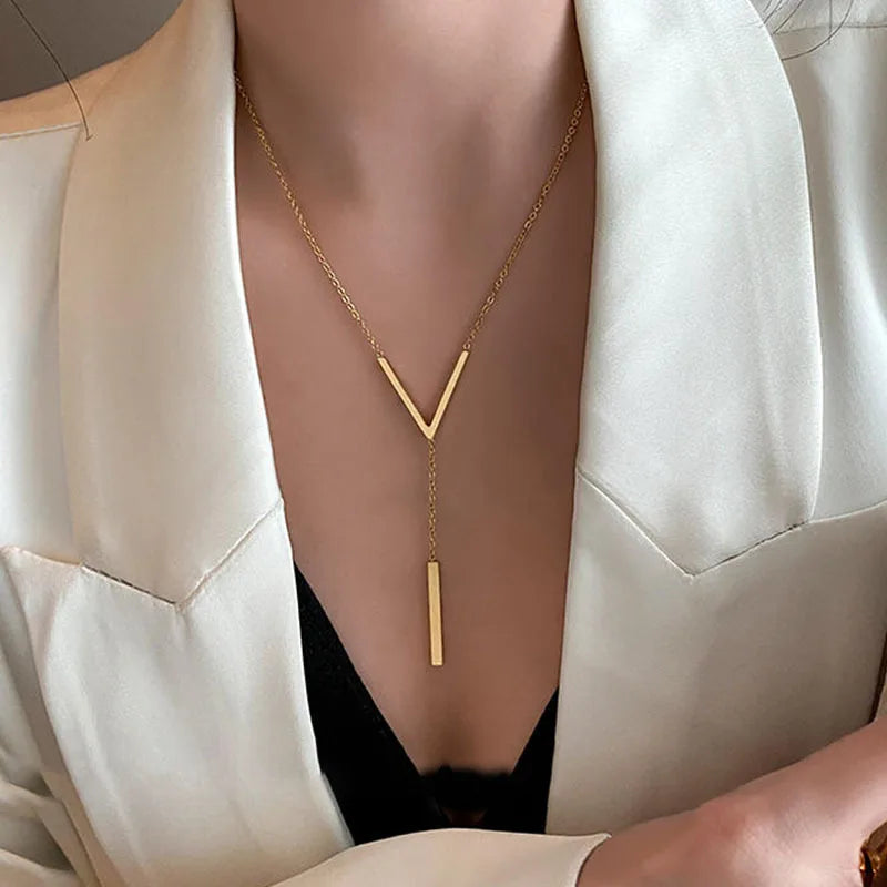 Minimalist Cute Tiny Heart Stars Stacked Choker Necklace Stainless Steel Gold Plated Chain Ladies Women Fashion Delicate Gift