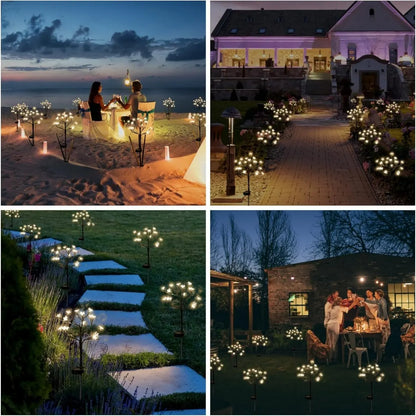 1/2PCS LED Cherry Blossom Solar Powered LED Tree Branch Lights Outdoor Waterproof 2 Lighting Modes Fairy Atmosphere Night Lights