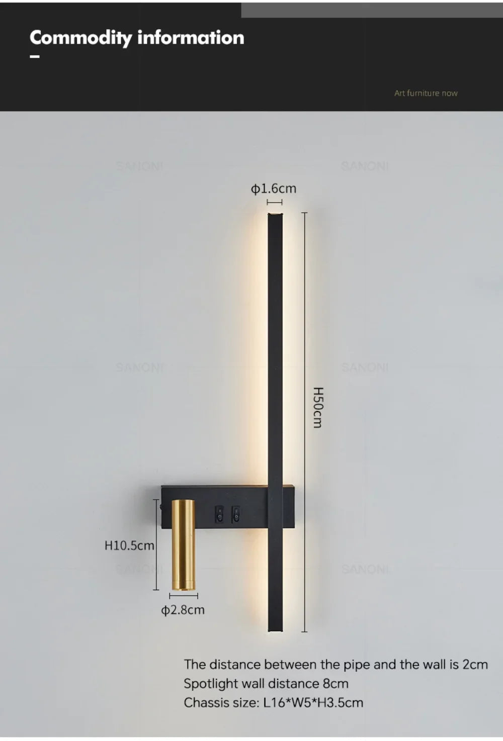 Modern Adjustable LED Wall Sconce For Bedroom Bedside Living Sofa Background Wall Lamp Luster  Lighting Fixture Home Decoratioan