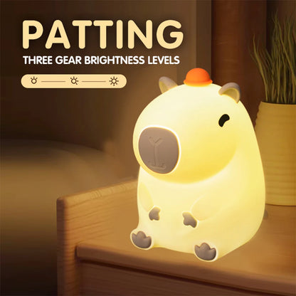 Cute Silicone Capybara Night Light Children&