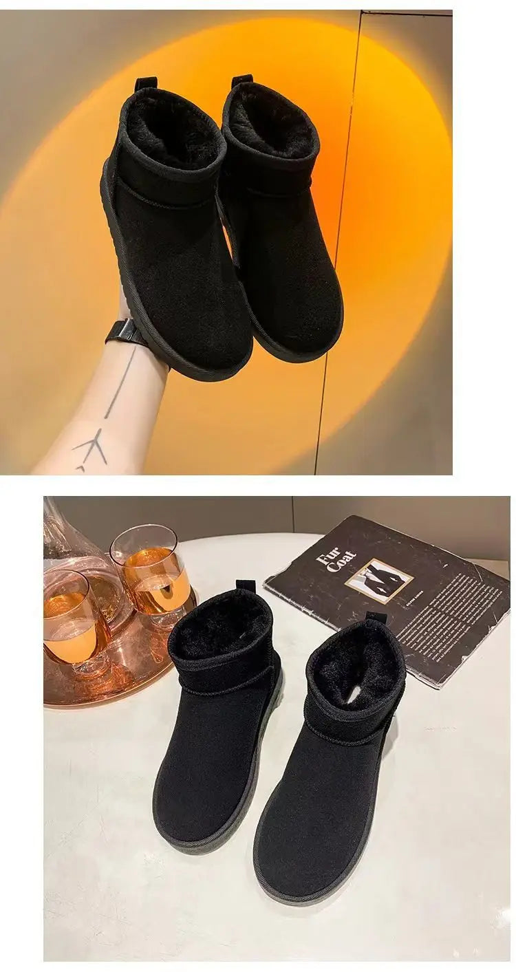 New Winter Women Snow Boots warm Thick cotton shoes Women Casual Waterproof short boots Comfortable anti-skid Flat Botas Zapatos