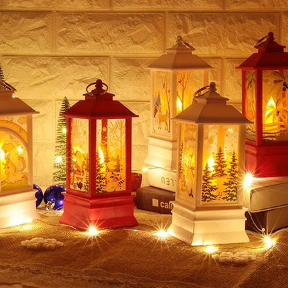 Christmas Lantern Light Merry Christmas Decorations for Home Christmas Tree Ornaments 2024 Navidad Xmas Gifts New Year 2025