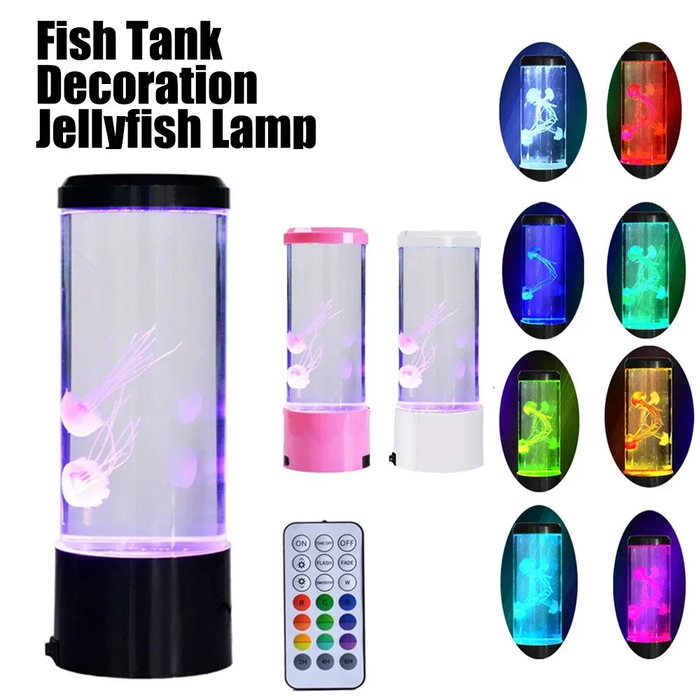 “Jellyfish LED Lamp – 8-Color Glow”