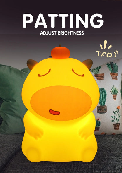 Cute Silicone Capybara Night Light Children&