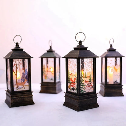 Christmas Lantern Light Merry Christmas Decorations for Home Christmas Tree Ornaments 2024 Navidad Xmas Gifts New Year 2025