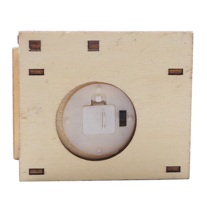 Christmas Home Decoration LED Luminous Wooden House Small House Xmas Tree Desktop Decoration Happy New Year Give Gifts Friends