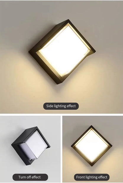 LED Wall Light Motion Sensor light AC85-265V 30W 16W 12W Waterproof Surface Mounted Indoor Wall Lamps Living Room Porch Outdoor