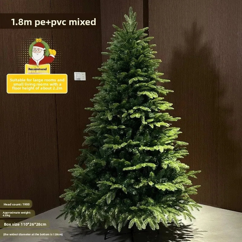 New Large Christmas Tree Christmas Decorations PE Christmas Tree with Lights Christmas Tree