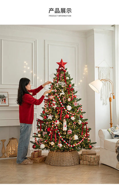 Luxury Large Christmas Tree Package Tree Glowing Floor Decoration Shopping Mall Home Christmas Decorations Christmas Ornaments