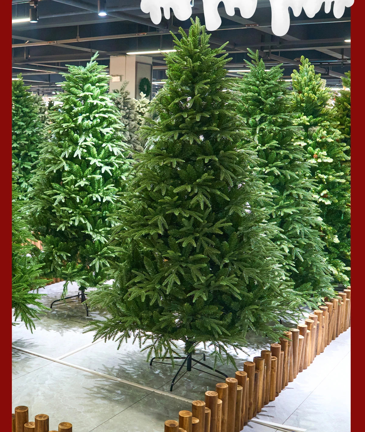 Christmas tree - Pure white encrypted simulation of a bare tree - Large high-end Christmas decoration item