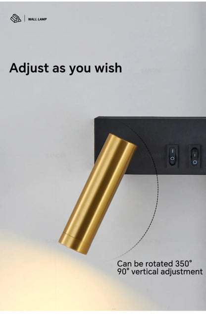 Modern Adjustable LED Wall Sconce For Bedroom Bedside Living Sofa Background Wall Lamp Luster  Lighting Fixture Home Decoratioan