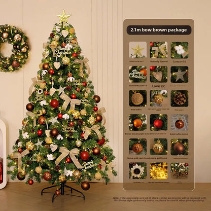 Christmas tree household large high-end Christmas decoration 2026 new living room DIY ornament scene layout