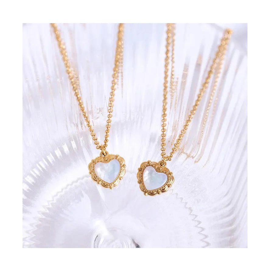 Minimalist Cute Tiny Heart Stars Stacked Choker Necklace Stainless Steel Gold Plated Chain Ladies Women Fashion Delicate Gift