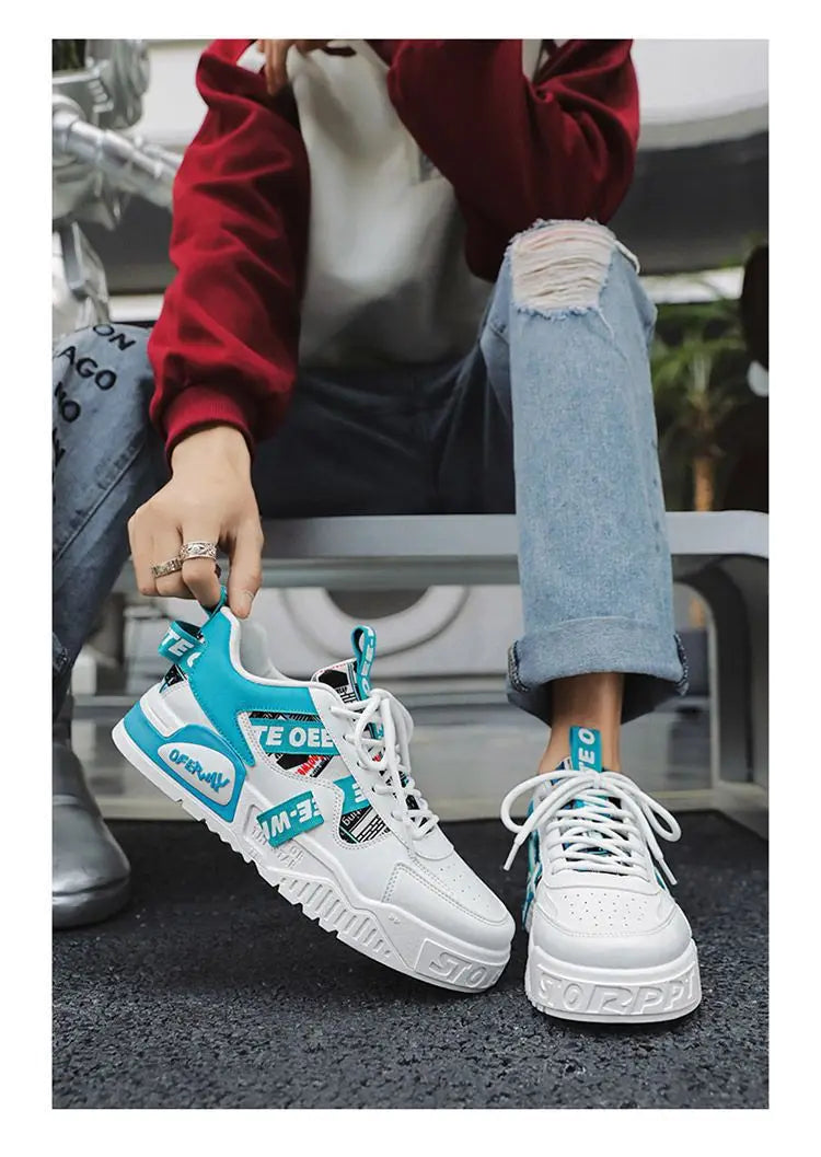 Sneakers for Men Trend Casual Shoes Men Autumn Winter Skateboard Shoes High Top Man Cotton Shoes Designer 2024 Luxury Mens Boots