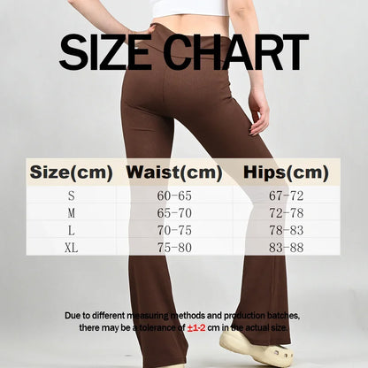 New Women Flared Pants Office Lady Casual Slim Fit Bell Bottoms Trousers Female Skinny Wide Leg Pant Fashion Leggings Plus Size