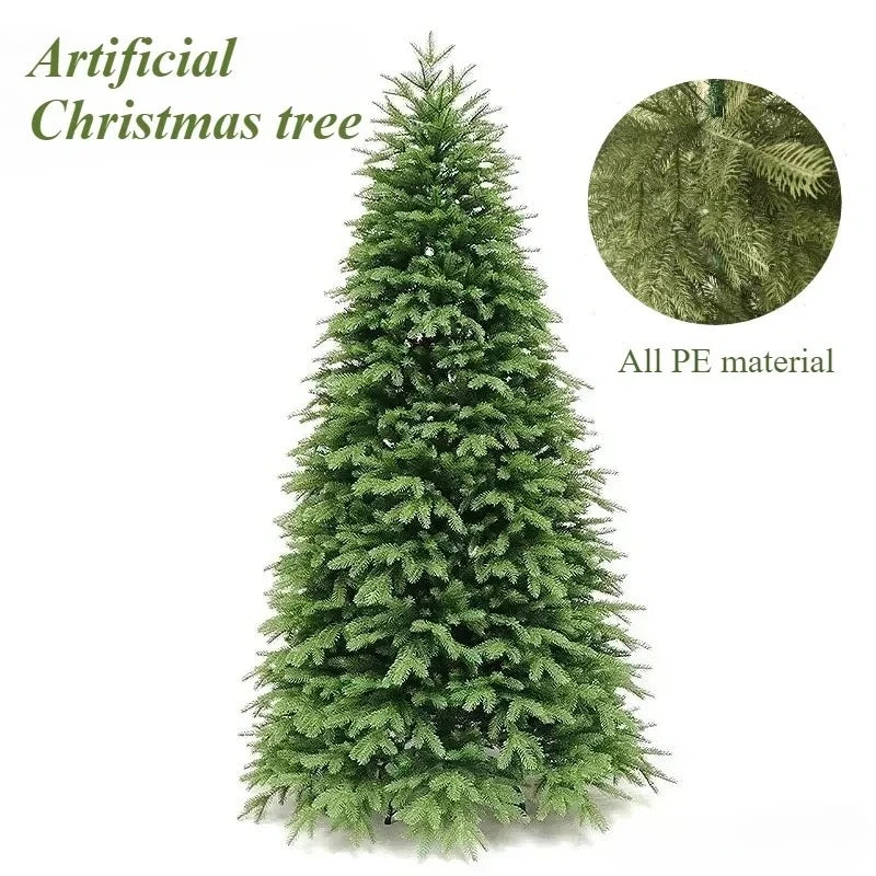 Artificial Christmas Tree 100%PE Large Encrypted Green Christmas Tree 120CM-300CM Family Party Christmas Atmosphere Decoration