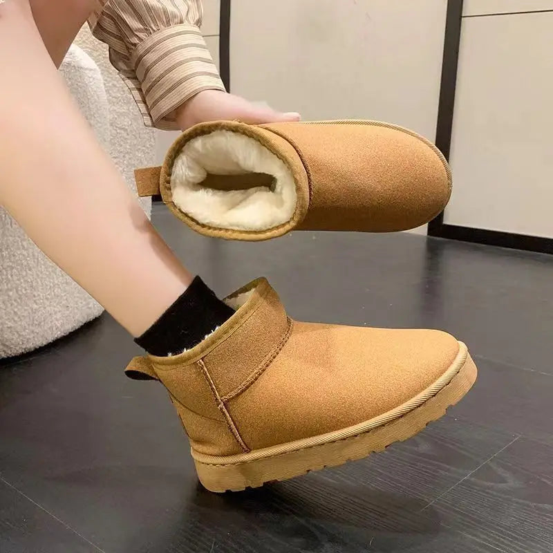 New Winter Women Snow Boots warm Thick cotton shoes Women Casual Waterproof short boots Comfortable anti-skid Flat Botas Zapatos