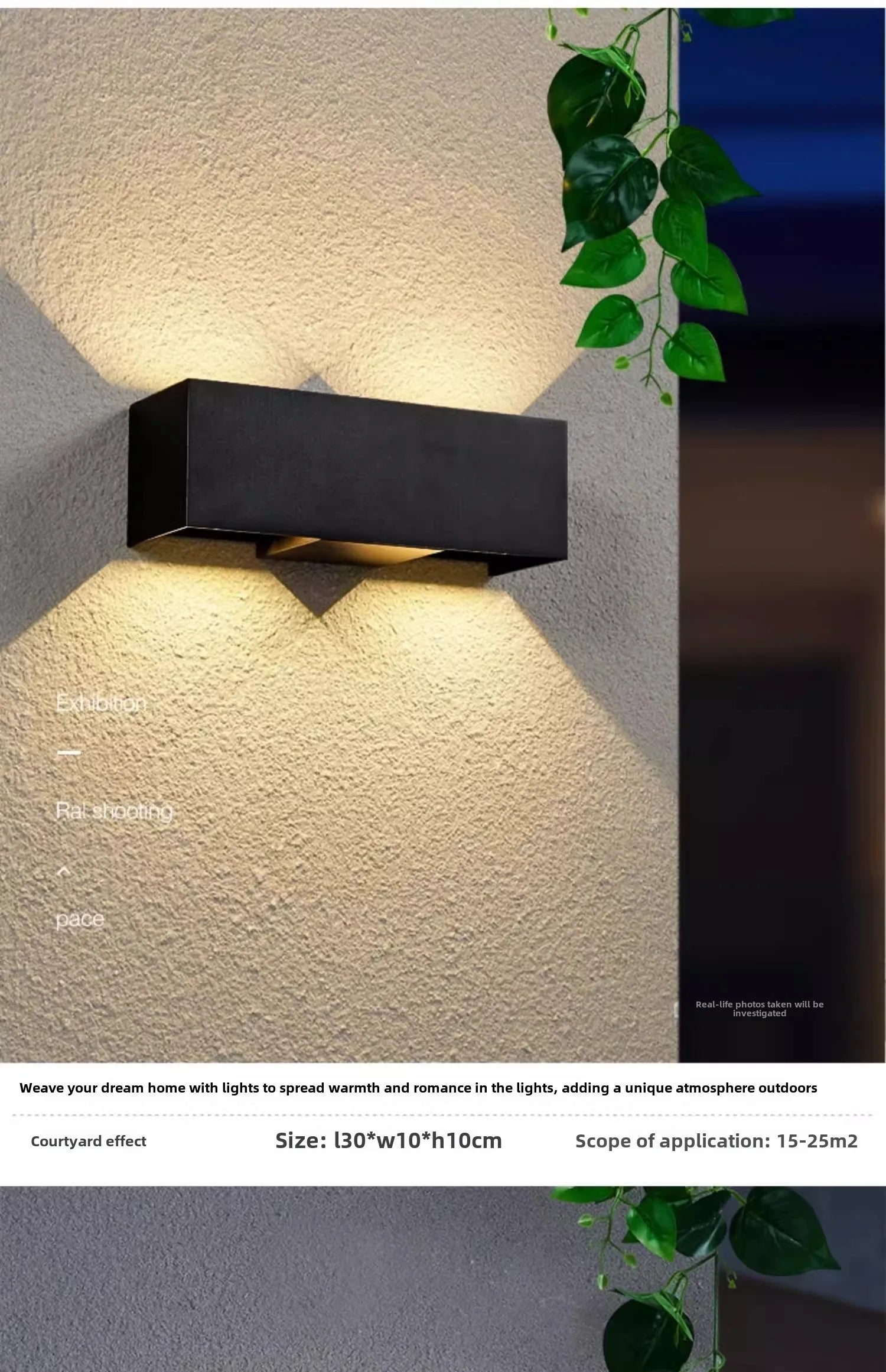 Aluminum LED Wall Lamp Outdoor Waterproof IP65 Interior Wall Light 12W24W Porch Garden Lights Living Room Street Stairs Lighting