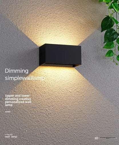 Aluminum LED Wall Lamp Outdoor Waterproof IP65 Interior Wall Light 12W24W Porch Garden Lights Living Room Street Stairs Lighting