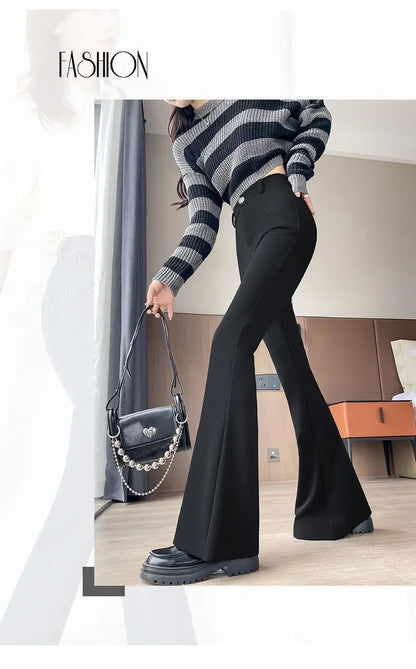 Small Flare-bottom Pants for Women&