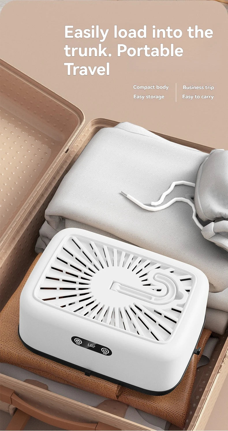 New Mini Portable Dryer Foldable Electric Dryer Intelligent Timed Fast Drying Household Cabinet with Drying Bag Compact Travel