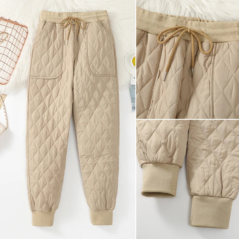 Winter Down Cotton Ultra-light 4XL Jogging Pant Women&