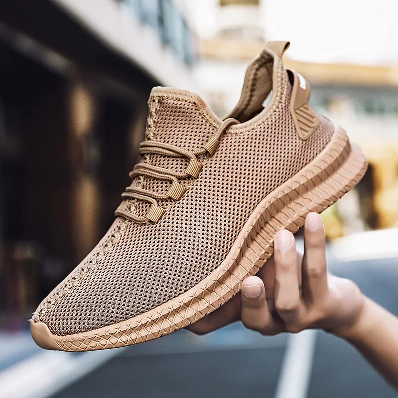Summer Mesh Men Shoes Breathable Mens Sneakers Trendy Lightweight Walking Big Size Man Tenis Shoes Zapatillas Hombre