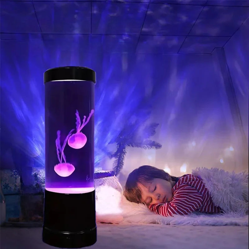 “Jellyfish LED Lamp – 8-Color Glow”