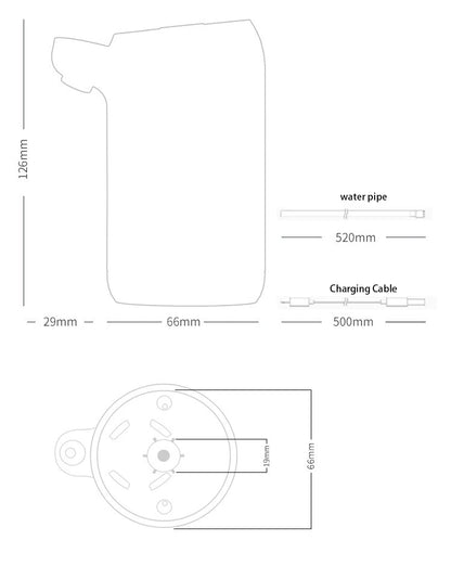 Electric Automatic Drinking Water Pump USB Charge Water Dispenser Bottle Pump Portable Mini Barreled Water Bottle Pump for Home