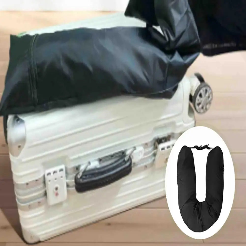 Travel Neck Pillow Self-filling Travel Pillow Portable Stuffable Neck Pillow for Travel with Refillable Support Cushion for Car