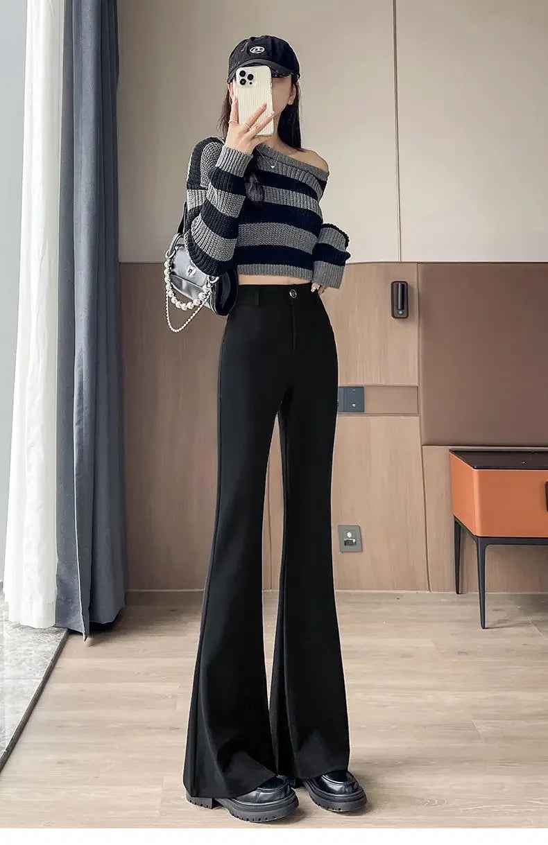 Small Flare-bottom Pants for Women&