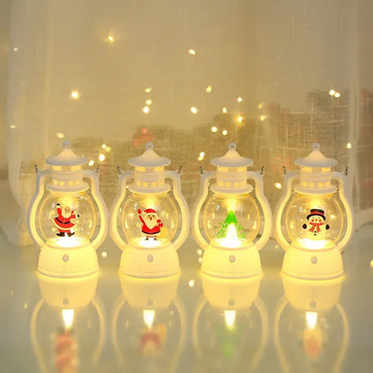 Christmas Decorations LED Lantern Lights Santa Claus Merry Christmas Home Decorations Santa Claus New Year Gifts Night Light