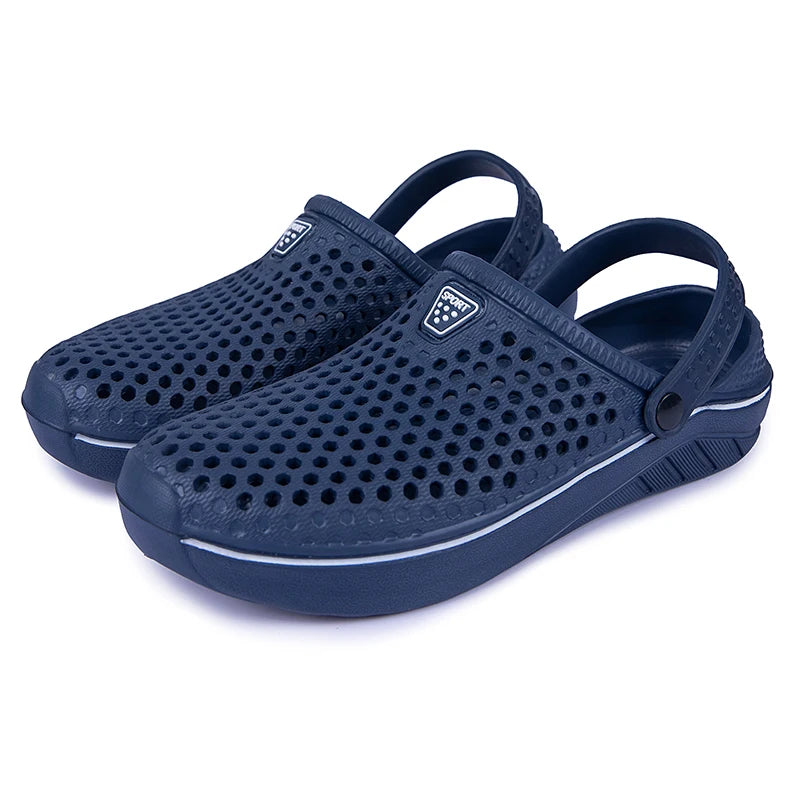 Couple’s EVA Clog Slippers Men Flat Sandals Man Women Summer Slippers Garden Shoes Outdoor Beach Clogs Home Slide Slip-on Shoes