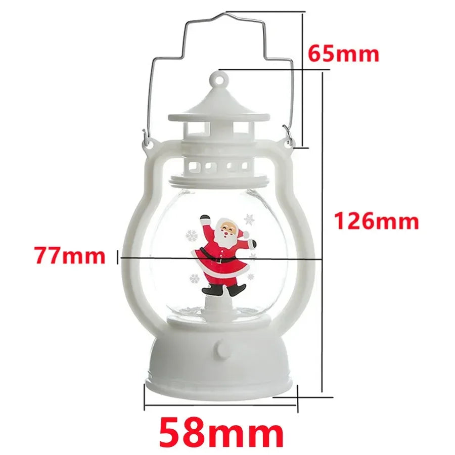 Christmas Decorations LED Lantern Lights Santa Claus Merry Christmas Home Decorations Santa Claus New Year Gifts Night Light