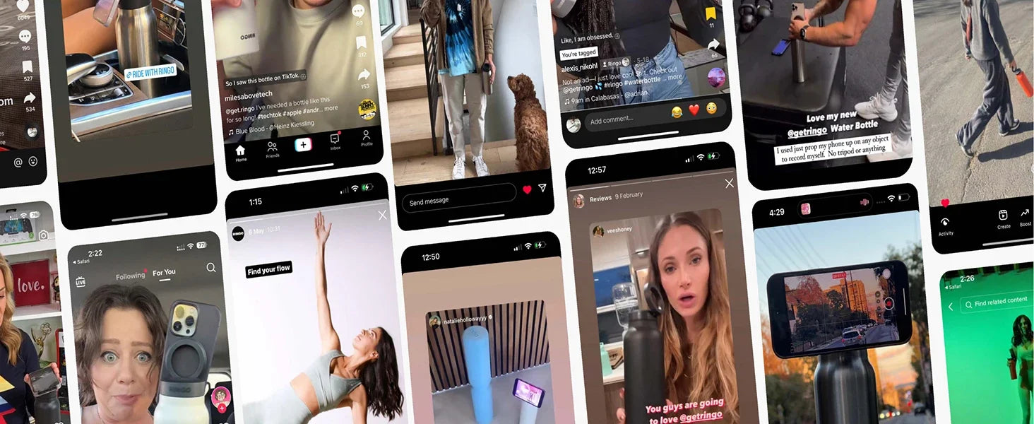 2024 720ml Unique Magnet Water Bottle 304 Stainless Steel Insulated Magsafe Water Bottle with Magnetic Cell Phone Holder