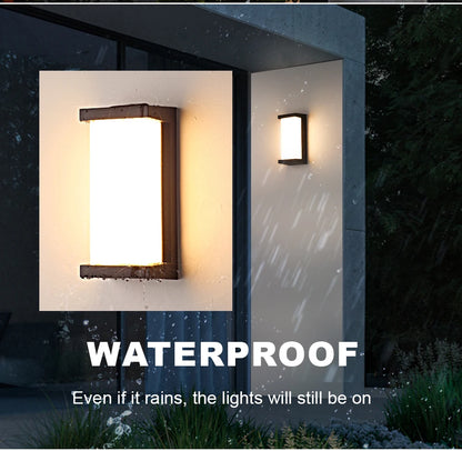 LED Wall Light Motion Sensor light AC85-265V 30W 16W 12W Waterproof Surface Mounted Indoor Wall Lamps Living Room Porch Outdoor